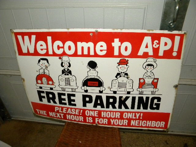 SOLD: A&P Grocery Store Sign