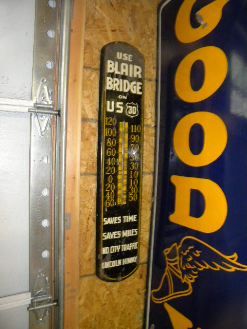 $OLD Blair Bridge Lincoln Highway Thermometer US Route 30