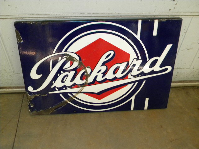 $OLD Packard Porcelain Sign