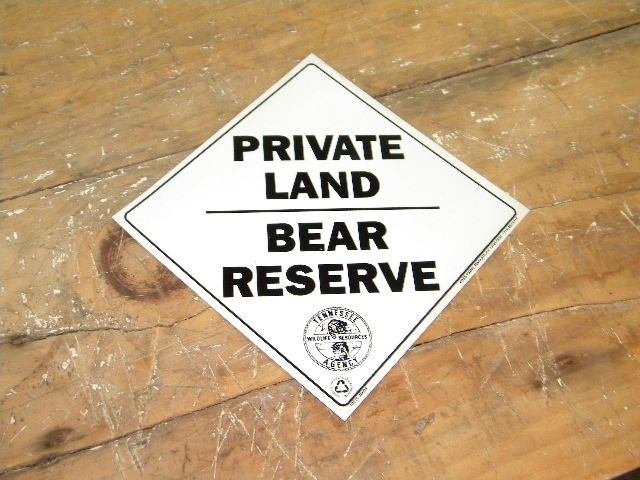 $OLD Bear Reserve Aluminum Sign