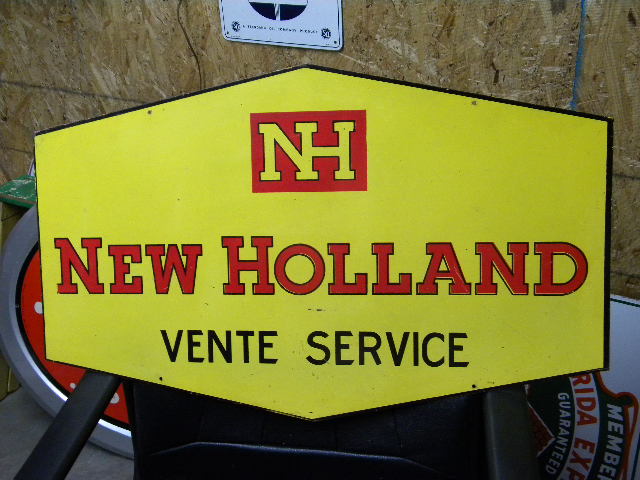 $OLD New Holland Tractor SST Tin Sign French