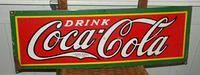 $OLD Coca Cola Porcelain Sign