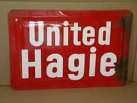 $OLD United Hagie Truck Door Sign