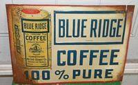 $OLD Blue Ridge Coffee Altanta, Georgia GA Tin Sign