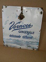 $OLD Vernors Ginger Ale Porcelain Sign