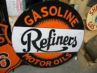 $OLD Refiners DSP 36 Inch Porcelain Sign