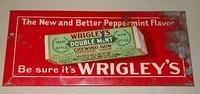 $OLD Wrigley's Gun Early tin Cardboard back Sign
