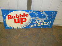 $OLD Bubble Up Tin Sign