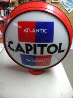 $OLD Atlantic Capital Gasoline 16.5 inches Lenses in HP Metal Body (repainted)