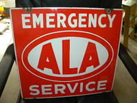 $OLD ALA Emergency DSP Porcelain Sign