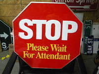 $OLD STOP See Attendant Emb Al. Sign