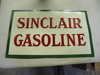 $OLD Sinclair Gasoline Embossed SST Tacker Sign