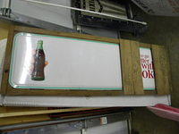 $OLD NOS Coca cola Sign w/ Bottle/Hand in Crate