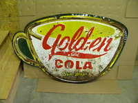$OLD Large Embossed SunDrop Golden Cola Coffee Cup SST