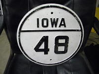 $OLD Iowa State Route Marker