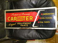 $OLD Carter Carburetor Tin Sign