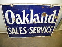 $OLD Oakland DSP Porcelain Sign