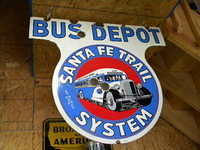 $OLD Santa Fe Trail Bus Depot DSP Sign