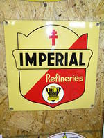 $OLD Imperial Refineries PPP Porcelain Pump Plate Sign