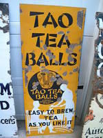 $OLD Tea Balls Lighthouse Sign Porcelain