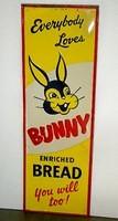 $OLD Bunny Bread SST Embossed Tin Vertical Sign