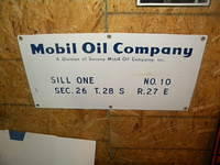 $OLD Mobil Oil Company Porcelain Field Lease Sign